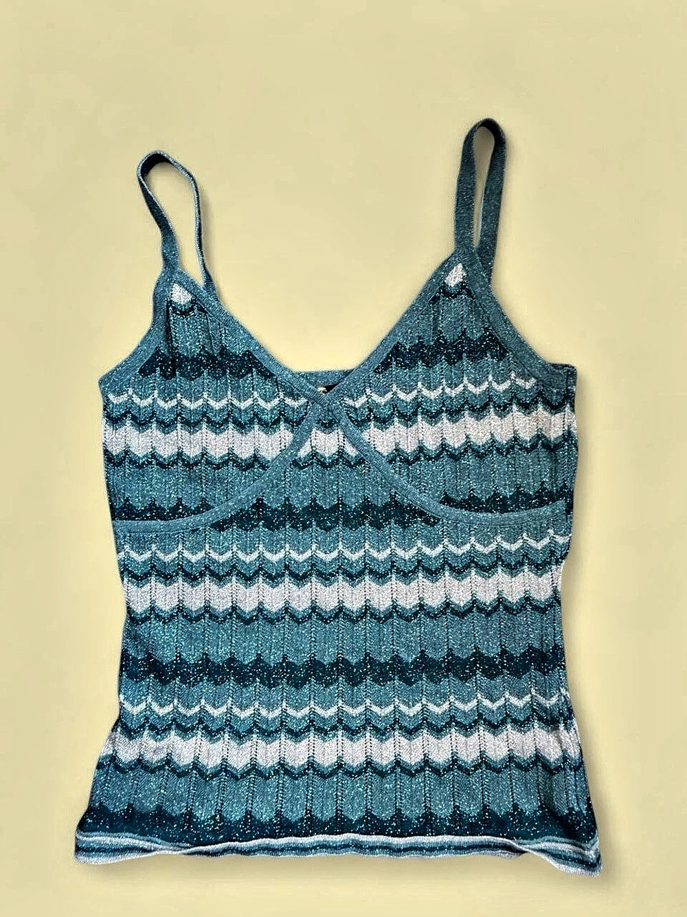 Metallic Scalloped 90s Camisole Like New